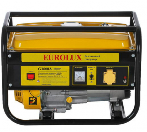 Электрогенератор бензиновый Eurolux G3600A