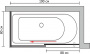 Шторка на ванну GuteWetter Slide Part GV-863B левая 190x80 см стекло бесцветное, профиль хром