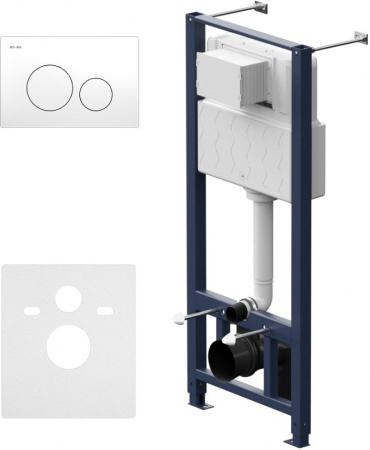Система инсталляции для унитазов AM.PM Pro I012704.9001 с клавишей Pro L, белый